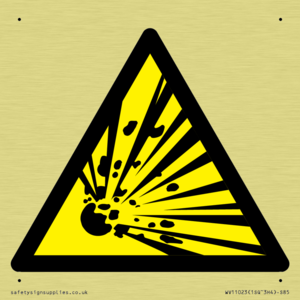 Warning Symbol: Explosive material
